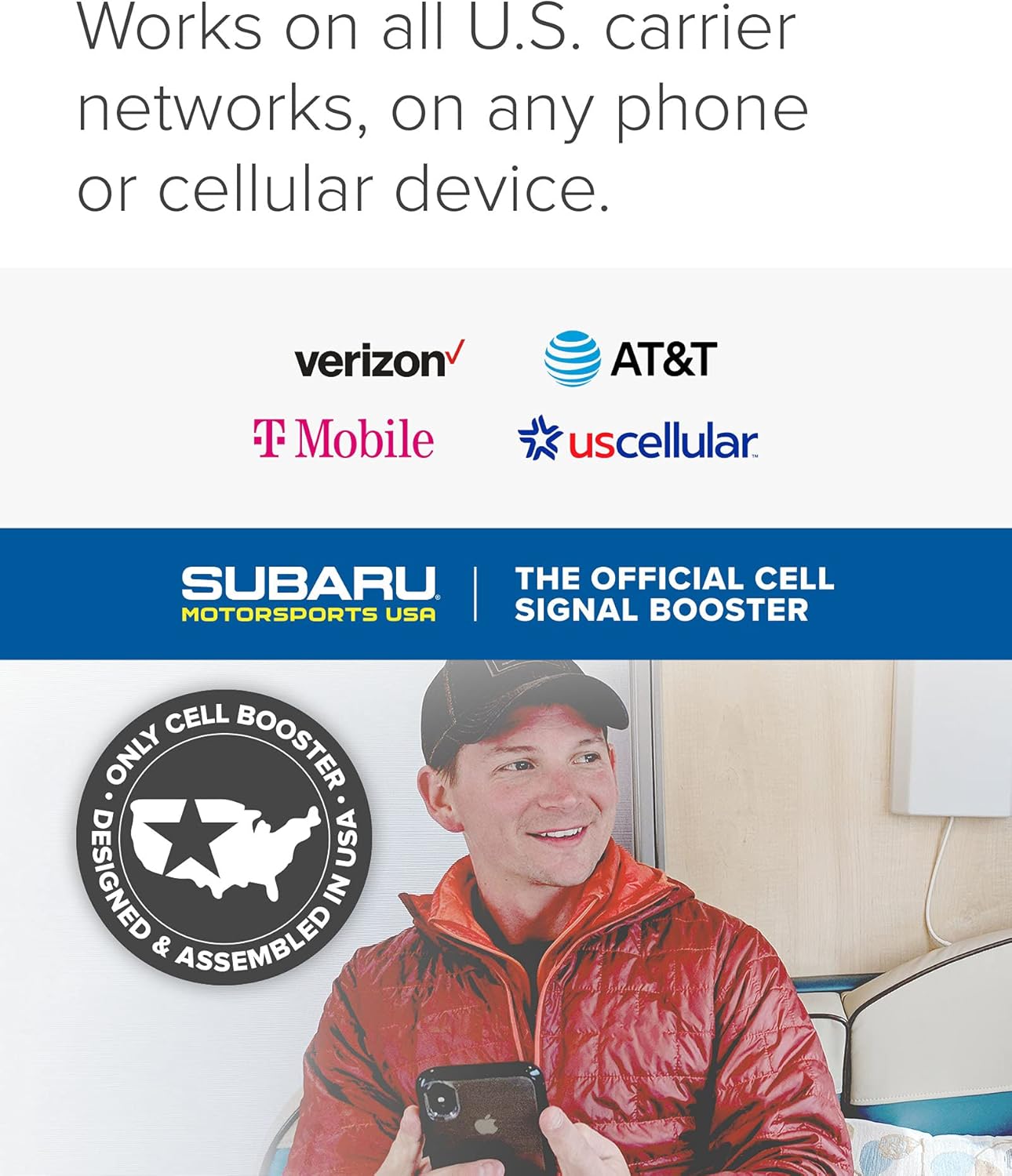 weBoost Destination RV - Cell Phone Signal Booster for Stationary Use | Boosts 5G & 4G LTE for All U.S. & Canadian Carriers - Verizon