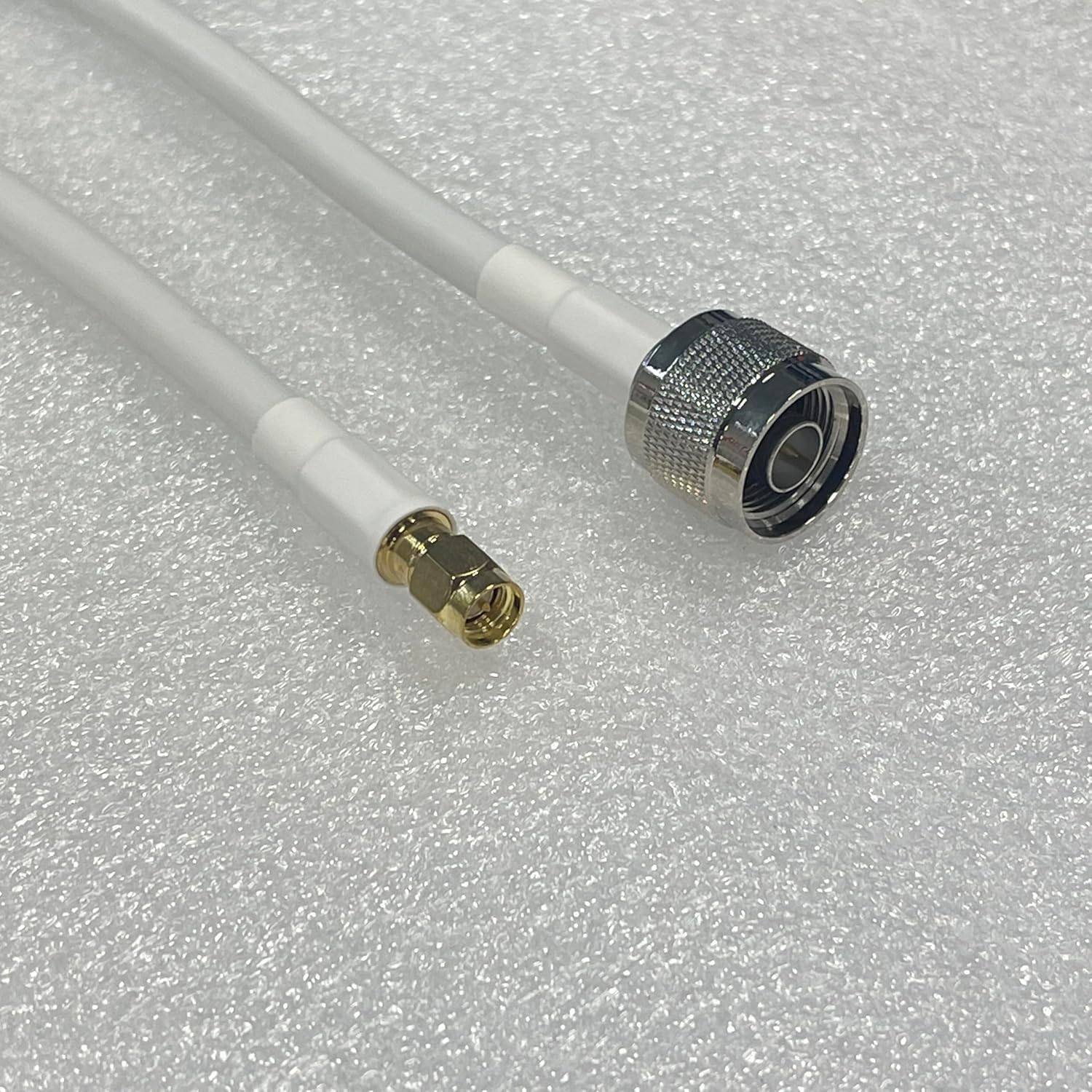 100FT 5D-FB Coaxial Cable 50 Ohm Ultra Low Loss Coax Cable with N-Male to SMA-Male Connectors for Cell Signal Booster